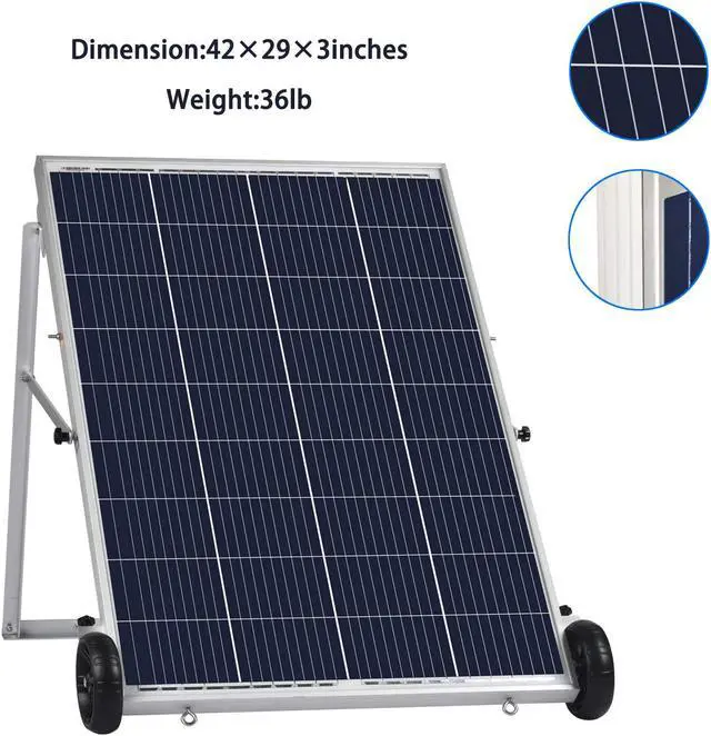 Alt view image 7 of 7 - Nature's Generator Elite - Gold System:3600W Solar & Wind Powered Pure Sine Wave Off-Grid Nature's Generator Elite+2pcs 100W Solar Panel HKNGAUEL