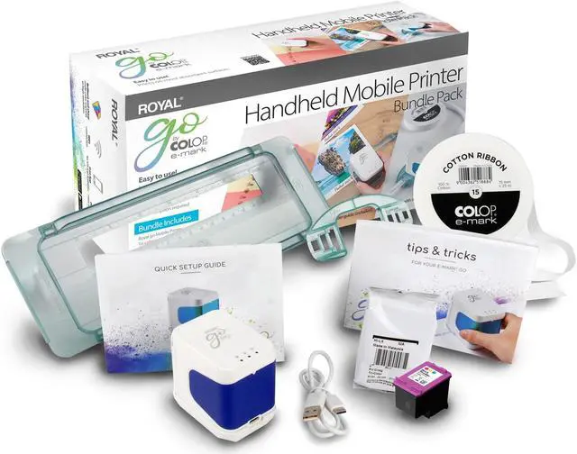 Main image of Royal e-mark go Mobile Printer Bundle Pack