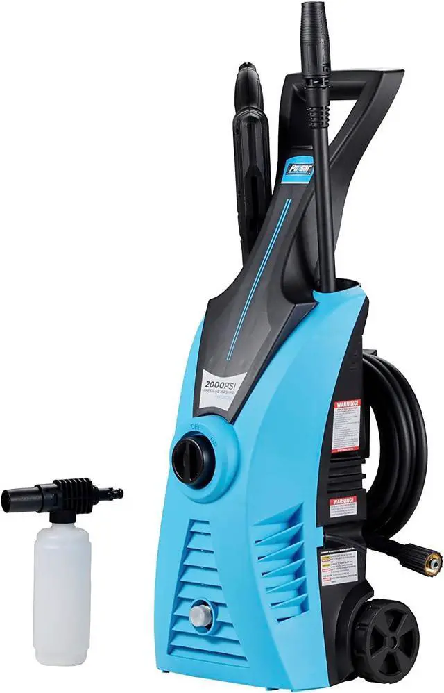 Alt view image 3 of 5 - Pulsar PWE2001V Electric Portable High Pressure Washer, PSI 2000, Cleans Cars/Fences/Patios