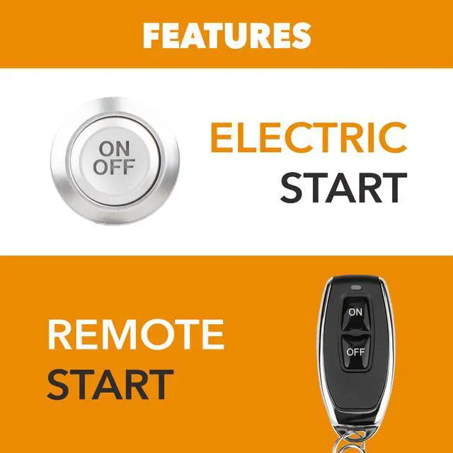 Alt view image 5 of 7 - Pulsar 4000 Watt Portable Inverter Generator, Dual Fuel Gasoline & Propane, Remote Electric Start, CO Sensor, Parallel Capable, Super Quiet, Use for RV, Camping, Outdoor & Home, NE40BiSRCO
