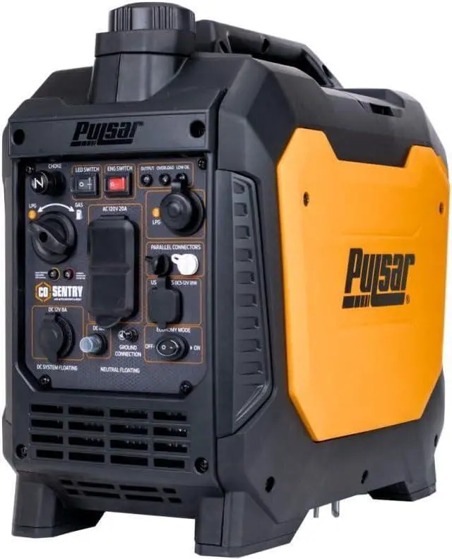 Alt view image 2 of 7 - Pulsar 2,700W Portable Dual Fuel Quiet Inverter Generator With USB Outlet & Parallel Capability, Carb Compliant, CO sentry, NE27BiSCO