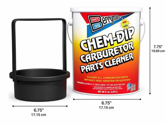 Alt view image 5 of 6 - Berryman Products 0996-ARM B-9 Chem Dip Parts Cleaner with Basket and Armlock, 3/4-Gallon Pail