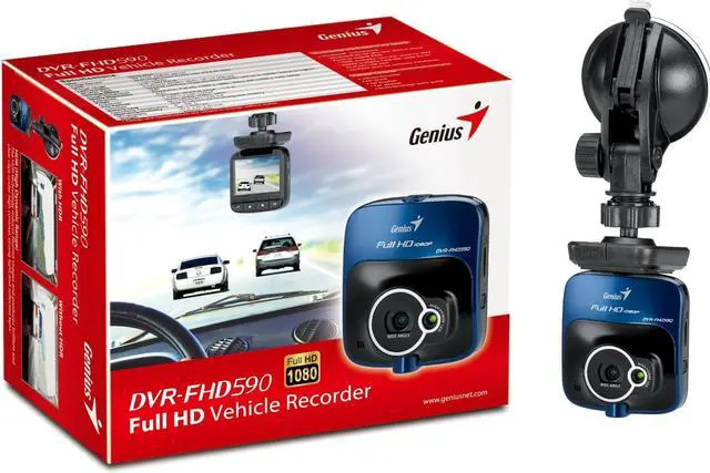 Alt view image 6 of 8 - Genius DVR-FHD590 Full HD Vehicle Video Recorder with 128-Degree Wide Angle and G-Sensor