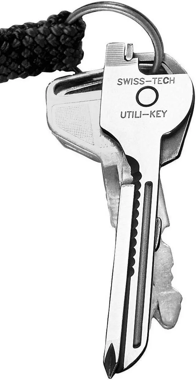 Alt view image 2 of 8 - Swiss+Tech ST66676 Utili-Key 6-in-1 Key Ring Multi-Function Tool