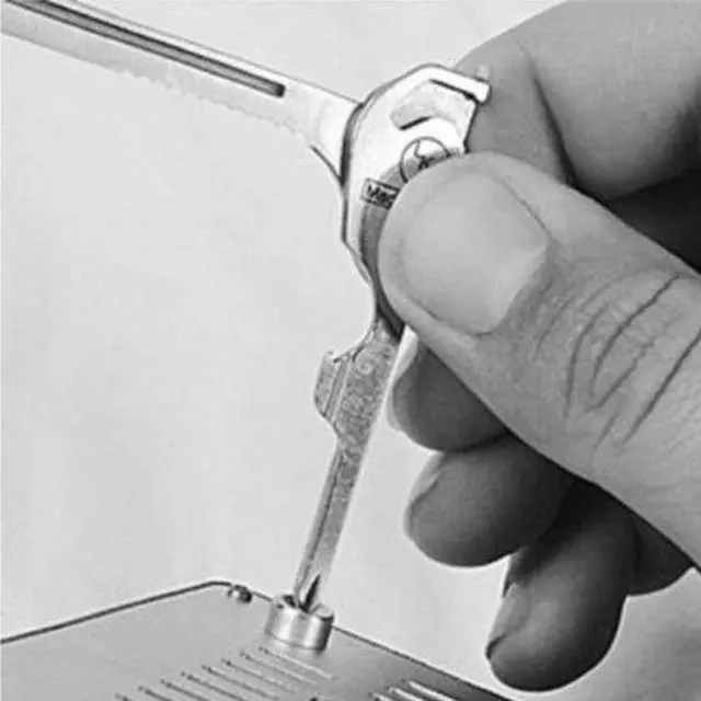 Alt view image 5 of 8 - Swiss+Tech ST66676 Utili-Key 6-in-1 Key Ring Multi-Function Tool