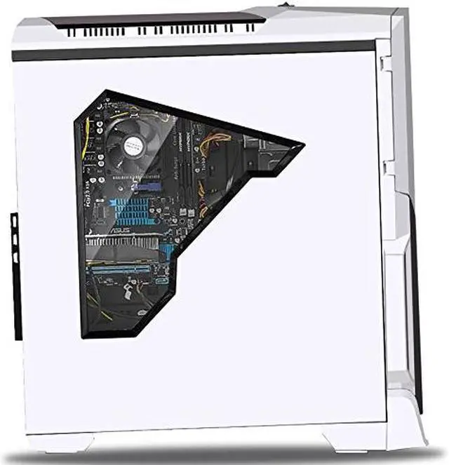 Alt view image 3 of 7 - SkyTech ArchAngel GTX 1050 Gaming Computer Desktop PC FX-6300 3.50 GHz 6-Core, GTX 1050 2GB, 8GB DDR3, 1TB HDD, 24X DVD, Wi-Fi USB, Windows 10 Pro 64-bit, White (ST-ARCH-GTX1050-2G)