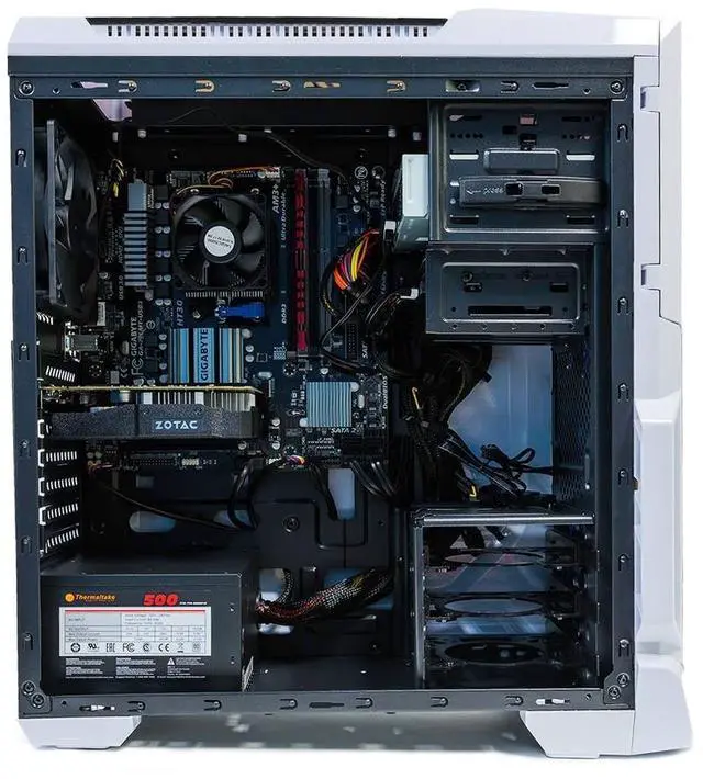 Alt view image 6 of 7 - SkyTech ArchAngel GTX 1050 Gaming Computer Desktop PC FX-6300 3.50 GHz 6-Core, GTX 1050 2GB, 8GB DDR3, 1TB HDD, 24X DVD, Wi-Fi USB, Windows 10 Pro 64-bit, White (ST-ARCH-GTX1050-2G)