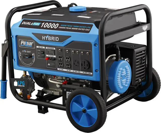 Alt view image 3 of 7 - Pulsar Dual Fuel 10000w Generator with Switch & Go Technology