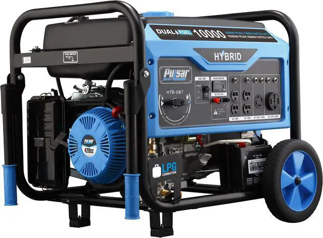 Alt view image 4 of 7 - Pulsar Dual Fuel 10000w Generator with Switch & Go Technology