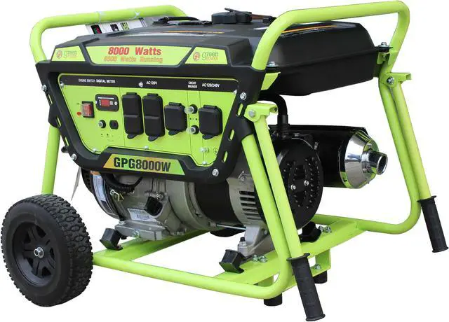 Alt view image 2 of 4 - Green-Power America Gas Generator Pro Series GPG8000W delivers 8000 watts of starting power and 6500 watt of continious power
