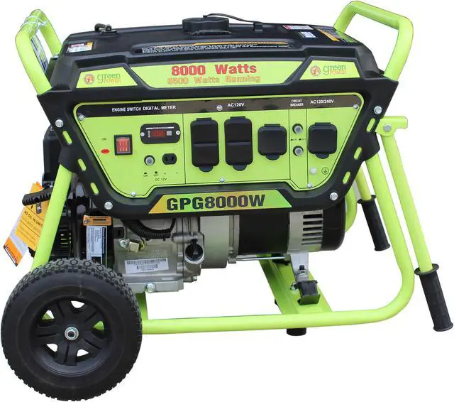 Main image of Green-Power America Gas Generator Pro Series GPG8000W delivers 8000 watts of starting power and 6500 watt of continious power