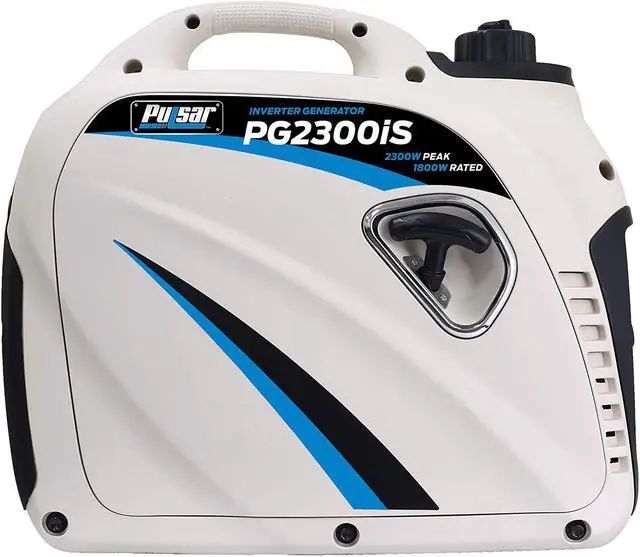 Alt view image 2 of 5 - Pulsar PG2300iS USB & Parallel Capability 2,300W Portable Gas-Powered Quiet Inverter Generator with USB, 2300W White