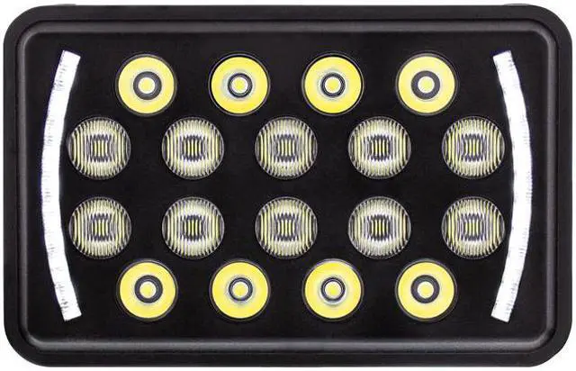Main image of United Pacific 18 High Power 4"X 6" LED Rectangular Light With Position Light - Black 36449