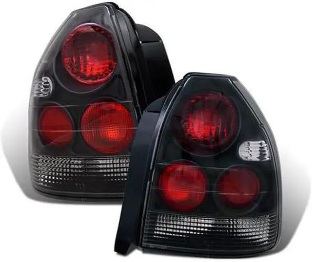 Main image of CG HONDA CIVIC 96-00 3 DR TAILLIGHT BLACK 03-HC9600TLA3DJM PAIR