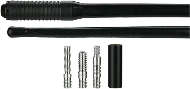 Alt view image 2 of 11 - METRA 44-RM1R UNIVERSAL BLACK CONDUCTIVE RUBBER REPLACEMENT MAST W/ 4 STUDS NEW
