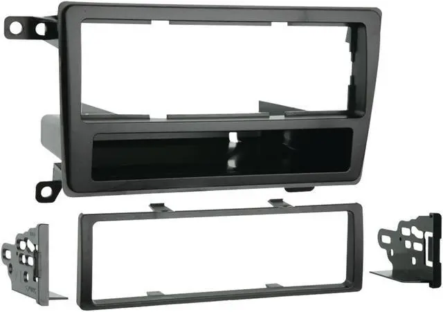Alt view image 2 of 8 - Metra 99-7403 Single DIN Installation Kit with Pocket for 2003 Nissan Pathfinder (Black)