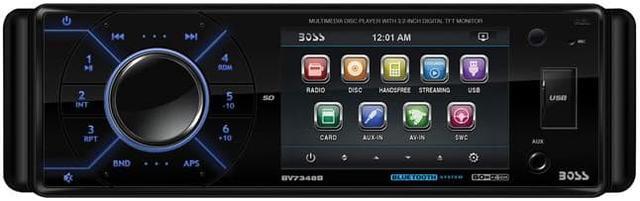Alt view image 2 of 3 - BOSS AUDIO BV7348B 3.2" Single-DIN In-Dash DVD Receiver (With Bluetooth(R))