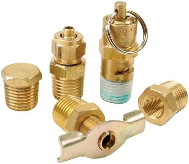 Main image of Viair Air Locker 5 Pc.Tank Fittings Kit (with 1/4" NPT M to 1/8" BSP F Adapter) (For 200PSI Rated Systems) 90002