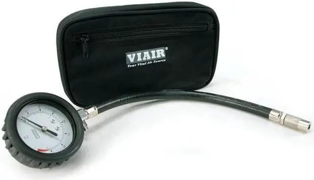 Alt view image 3 of 6 - VIAIR 90059 Viair 2.5 inch Tire Gauge with Hose 0 to 15 PSI - Storage Pouch