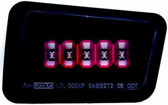 Main image of IPCW LEDT-343BPCB Hummer H2 2005 - 2008 Bumper Lights Rear Bermuda Black