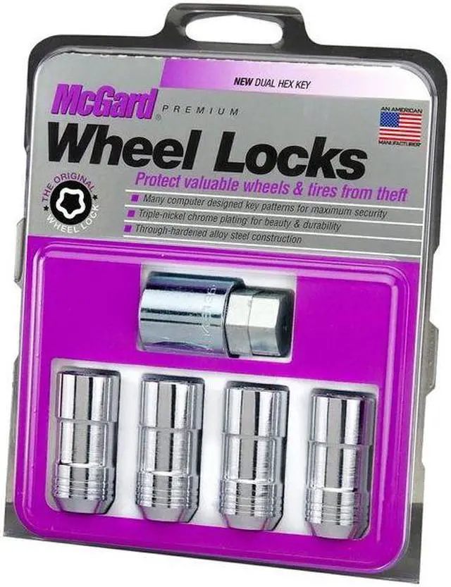 Alt view image 4 of 15 - McGard 24210 Chrome Cone Seat Wheel Lock Set (M14 x 1.5)