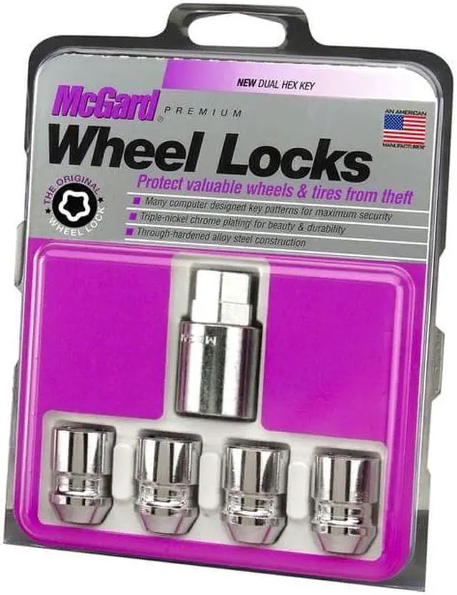 Alt view image 3 of 11 - McGard 24193 Chrome Cone Seat Wheel Lock Set (1/2"-20)
