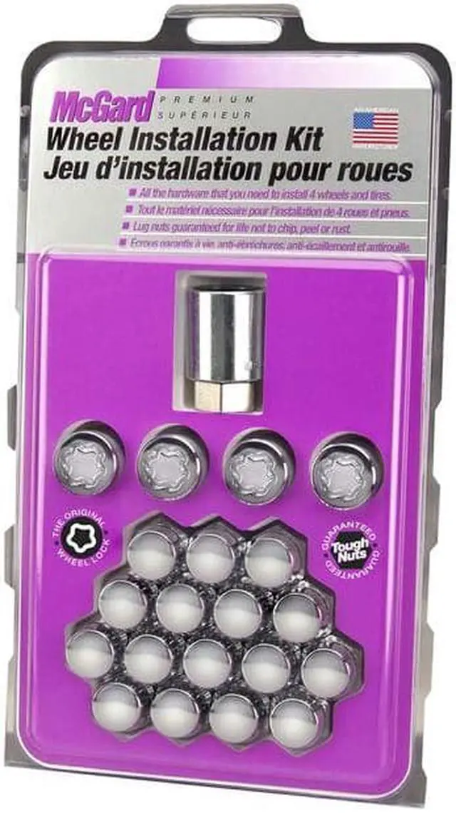 Alt view image 3 of 5 - McGard 84530CN Chrome Cone Seat Wheel Installation Kit; 5 Lug (1/2"-20)