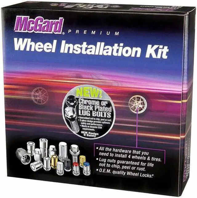 Alt view image 4 of 4 - McGard 67226 Chrome Bolt Wheel Install Kit - M14x1.25 (17mm)