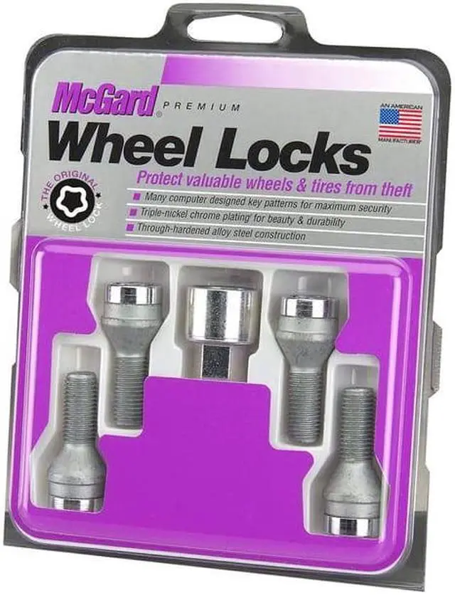 Alt view image 3 of 20 - McGard 27226 Chrome Bolt Style Cone Seat Wheel Lock Set (M14 x 1.25)