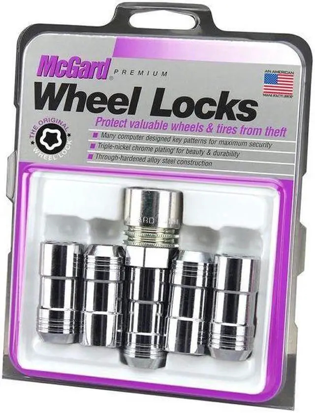 Alt view image 2 of 3 - McGard 24510 Chrome Cone Seat Wheel Lock Set (M14 x 1.5)