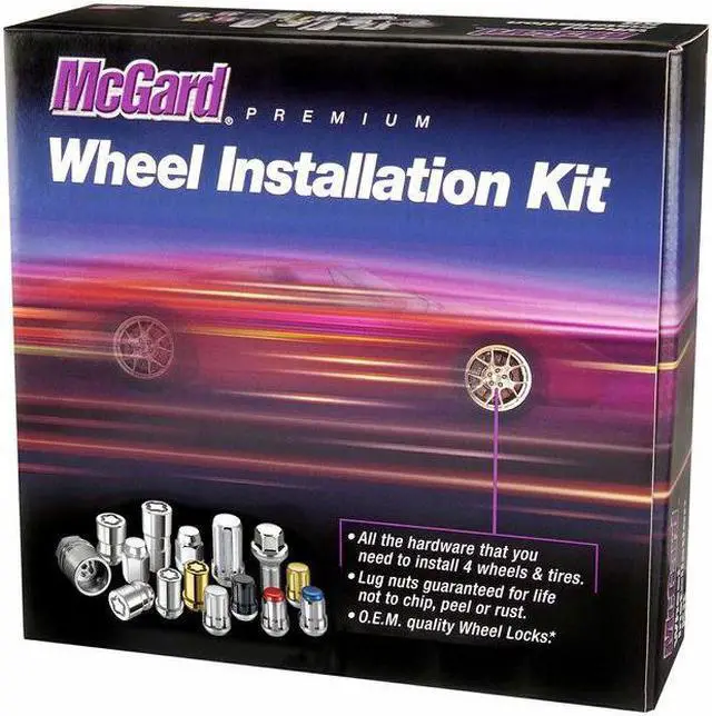 Alt view image 3 of 5 - McGard 84457 Chrome Cone Seat Wheel Installation Kit; 4 Lug (M12 x 1.5)