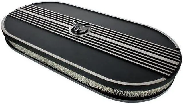 Main image of United Pacific Industries Oval Aluminum Air Cleaner Dual Quad Carburetor setup  110291