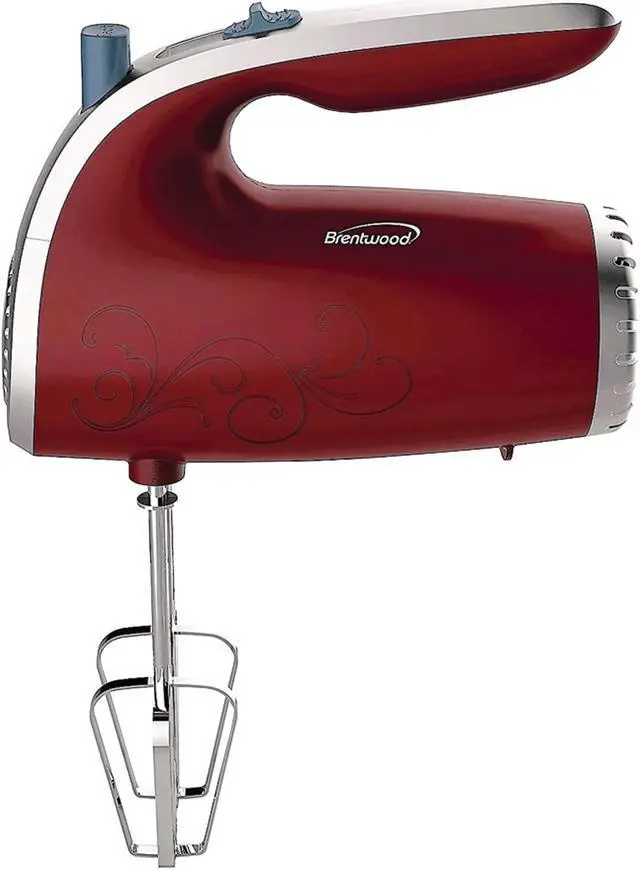 Main image of Brentwood Appliances 5 Speed Hand Mixer (Red) HM-48R