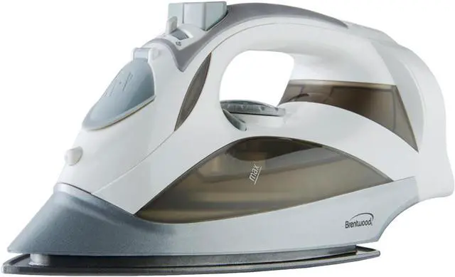 Main image of BRENTWOOD MPI-59W Steam Iron with Retractable Cord, White