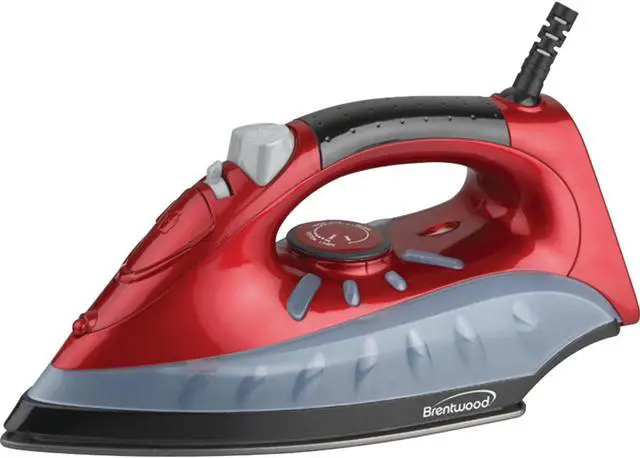 Main image of Brentwood Appliances NonStick Steam/Dry, Spray Iron (Red) MPI-61