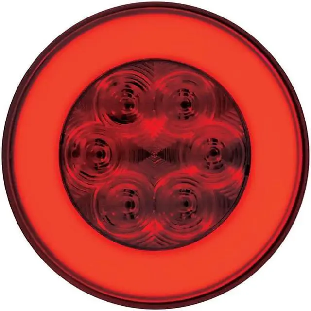 Main image of United Pacific Industries 21 LED 4" Stop, Turn & Tail "GLO" Light - Red LED/Red Lens Led 37132