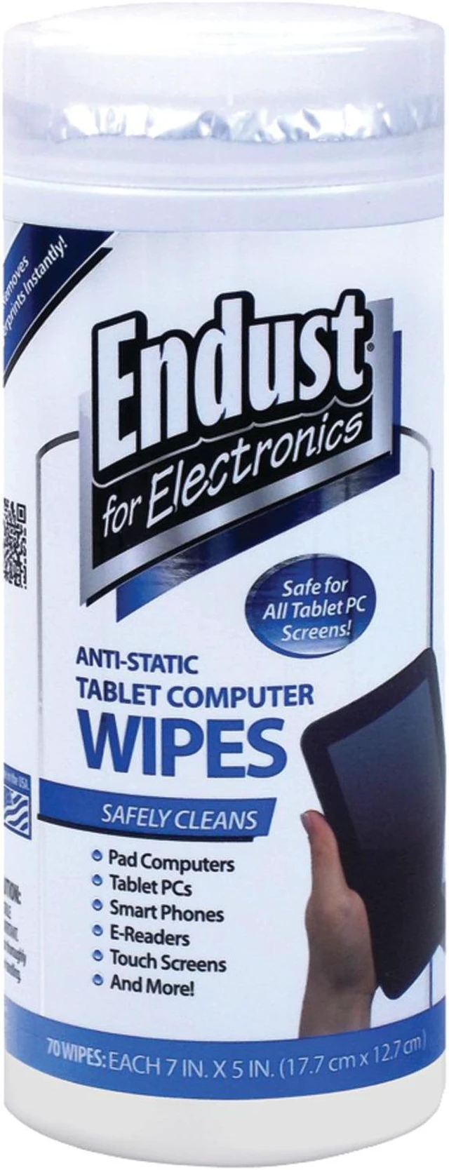 Alt view image 4 of 4 - Tablet and Laptop Cleaning Wipes Unscented 70/Tub