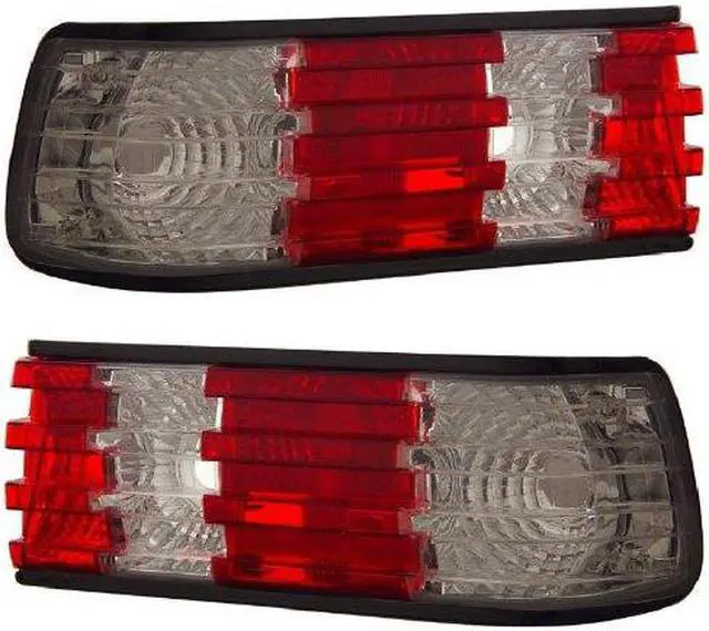 Main image of CG MBZ S CLASS W126 86-91 TAILLIGHT RED/CLEAR LENS 03-MBZS86TLRC PAIR