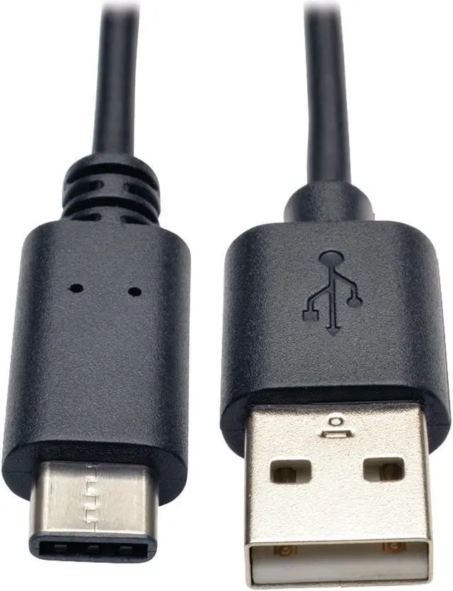 Alt view image 3 of 15 - Tripp Lite USB 2.0 Hi-Speed Cable (A Male to USB Type-C Male), 3-ft.
