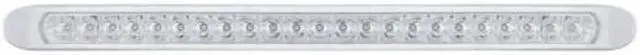 Main image of United Pacific 23 Red LED 17 1/4" Reflector Light Bar With Chrome Bezel - Clear Lens 37513