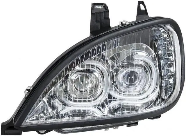 Alt view image 4 of 6 - United Pacific Chrome High Power LED Projection Headlight For 1996-2018 Freightliner Columbia - Driver 31090