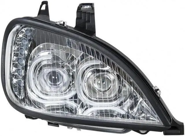 Alt view image 4 of 6 - United Pacific Chrome High Power LED Projection Headlight For 1996-2018 Freightliner Columbia - Passenger 31091