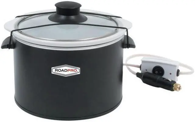 Alt view image 3 of 13 - 12-Volt 1.5 Quart Slow Cooker  Black