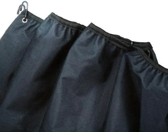 Alt view image 2 of 15 - RoadPro RPCC 28 in.L x 11 ft.W Single Privacy Cab Curtain - Black