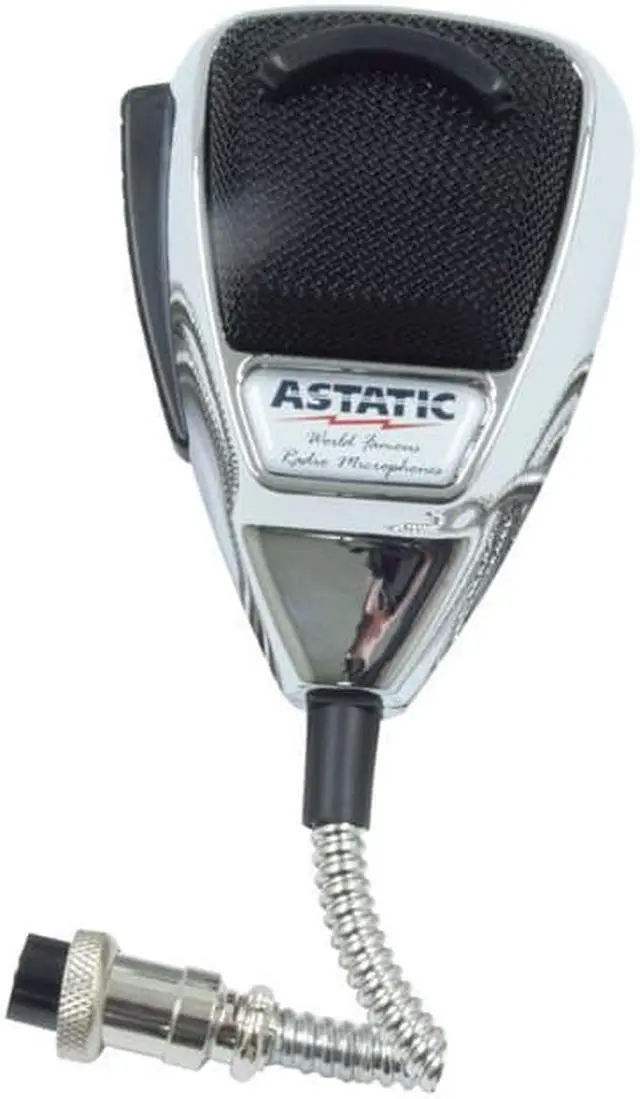 Alt view image 4 of 20 - ASTATIC TM 302-10187 636L NOISE CANCELING 4-PIN CB MICROPHONE  CHROME EDITION