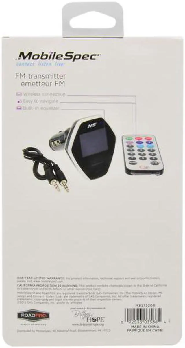 Alt view image 6 of 20 - Mobilespec MBS13200 FM Transmitter with LCD Display and Remote
