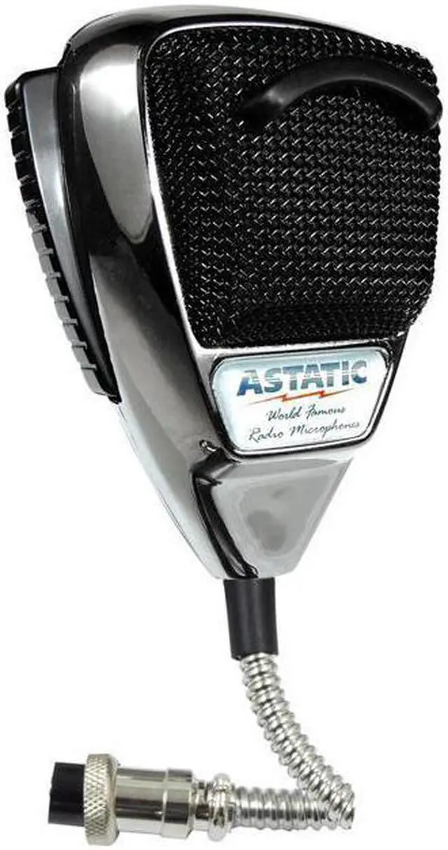 Alt view image 3 of 20 - ASTATIC TM 302-10187 636L NOISE CANCELING 4-PIN CB MICROPHONE  CHROME EDITION