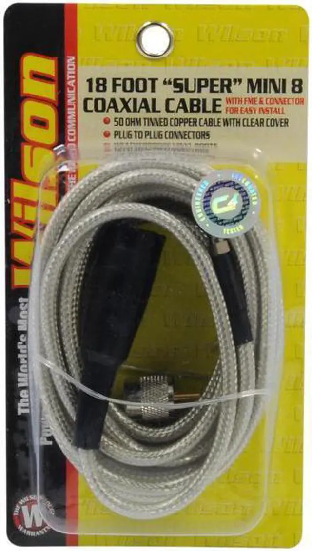 Alt view image 5 of 14 - Wilson Antennas 305-830 18 ft. Belden Coax Cable with PL-259-FME Connectors