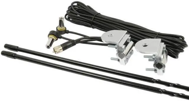 Alt view image 3 of 11 - ROADPRO R RPPS-24KB 4FT DUAL ANTENNA KIT  BLACK