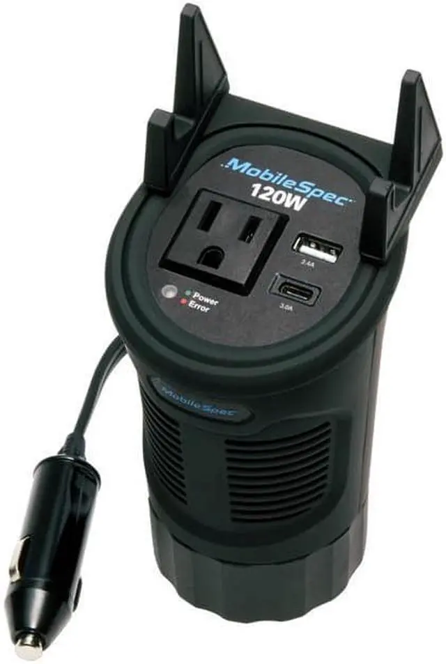 Alt view image 7 of 16 - MobileSpec MSI120C 120W Cup Power Inverter